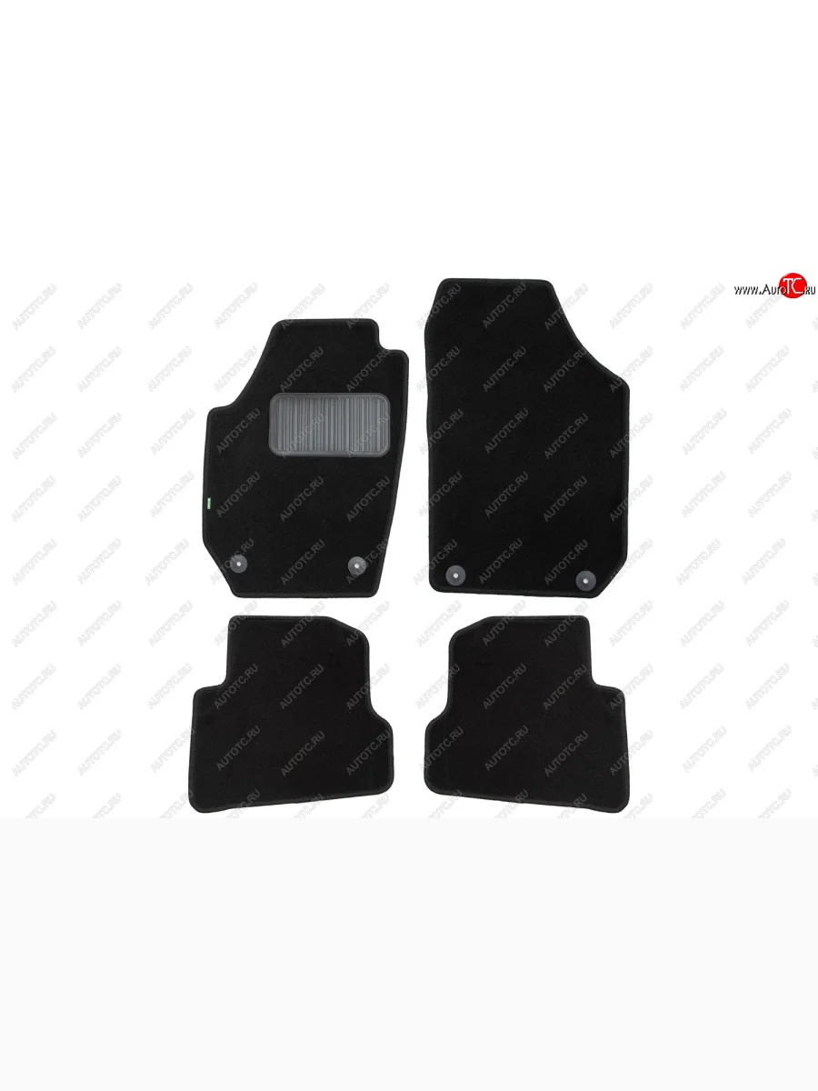 Комплект ковриков в салон (чёрные, текстиль) Klever Standard Skoda Fabia Mk2 универсал дорестайлинг (2007-2010)  с доставкой в г. Керчь