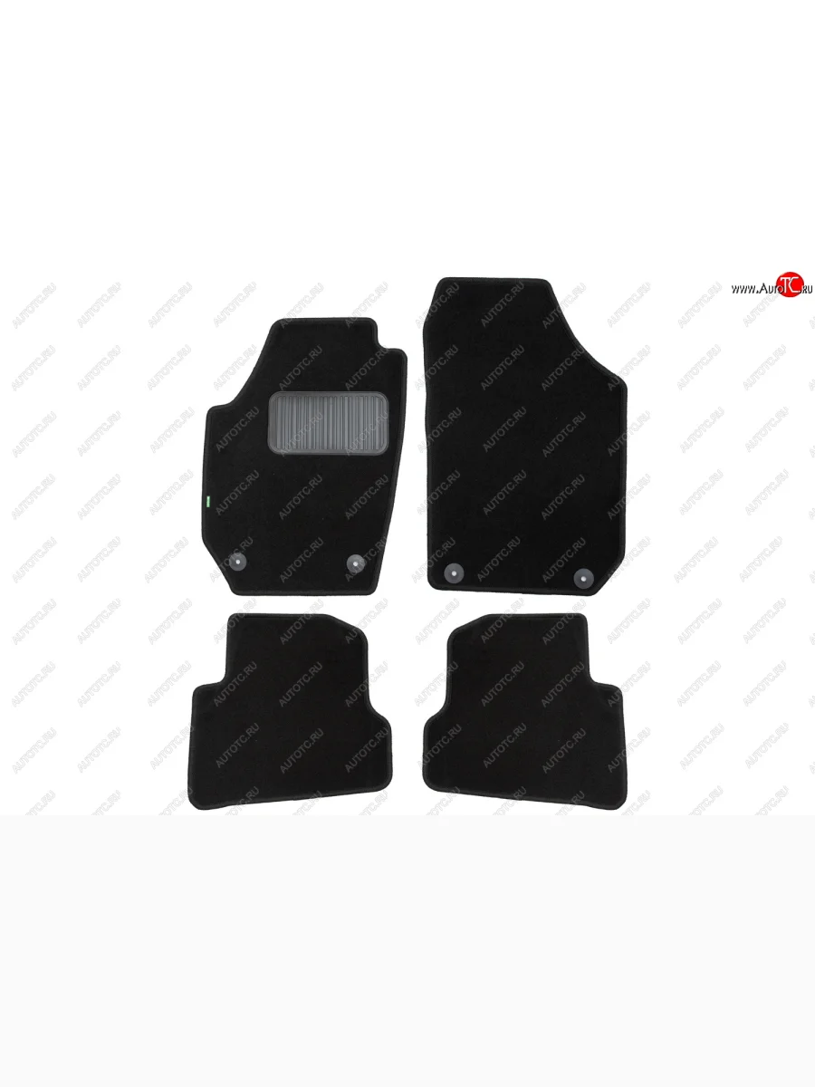 Комплект ковриков в салон (чёрные, текстиль) Klever Standard  Skoda Fabia (2007-2014) Mk2  в Керчи Республика Крым
