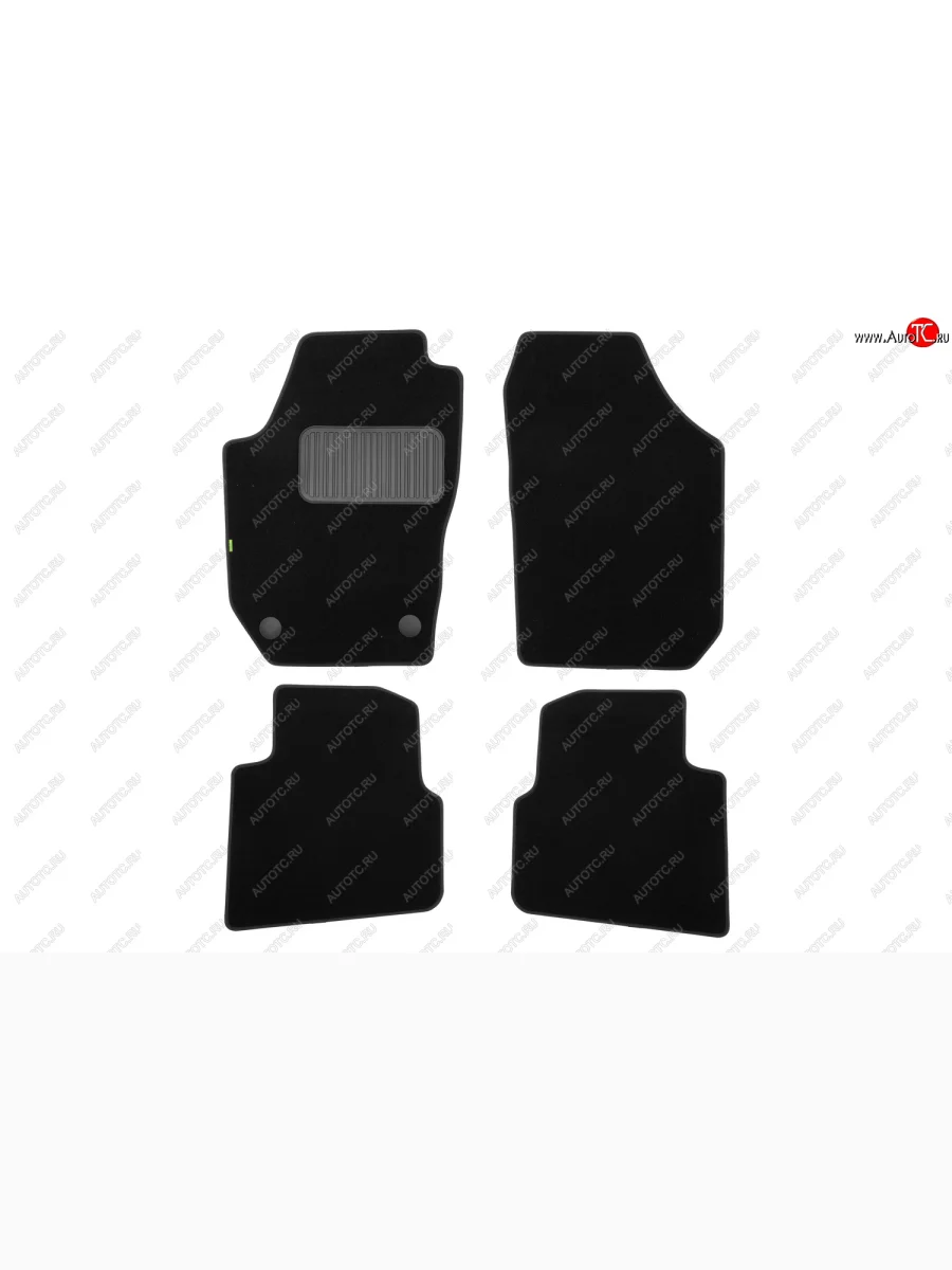 Комплект ковриков в салон (чёрные, текстиль) Klever Standard Skoda Roomster 5J дорестайлинг (2006-2010)  с доставкой в г. Керчь