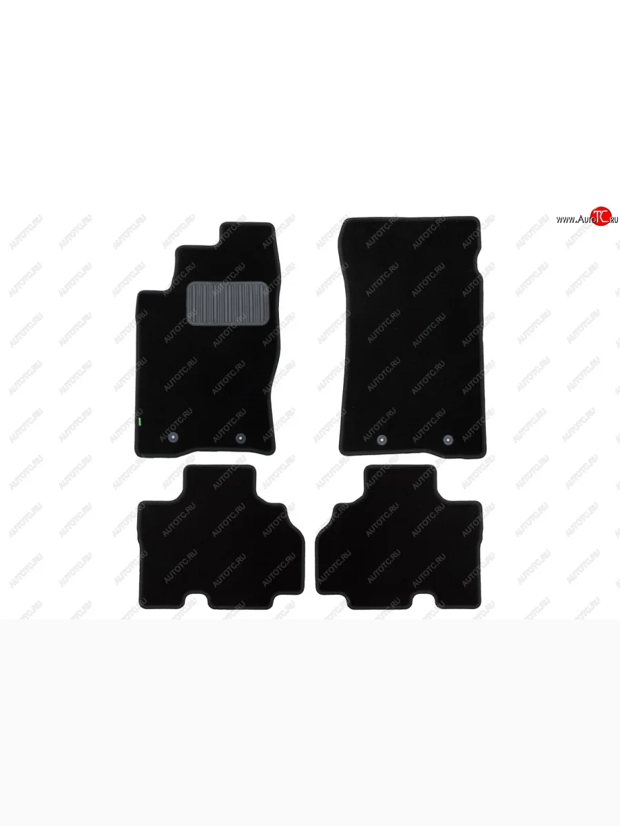 Комплект ковриков в салон (чёрные, текстиль) Klever Standard SSANGYONG Kyron дорестайлинг (2005-2007)  с доставкой в г. Керчь