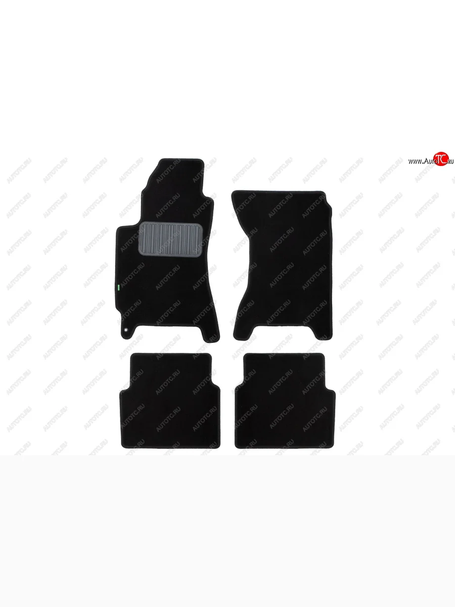 Комплект ковриков в салон (АКПП, чёрные, текстиль) Klever Standard Subaru Forester SG дорестайлинг (2002-2005)  в Керчи Республика Крым