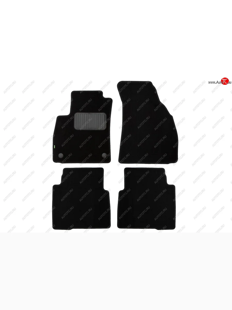 Комплект ковриков в салон (чёрные, текстиль) Klever Standard Hyundai Santa Fe SM (2000-2012)  с доставкой в г. Керчь