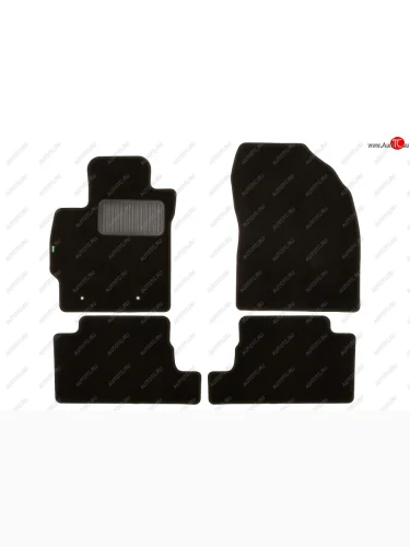 Комплект ковриков в салон (чёрные, текстиль) Klever Standard Toyota Auris E150 хэтчбэк 5 дв. рестайлинг (2010-2012)