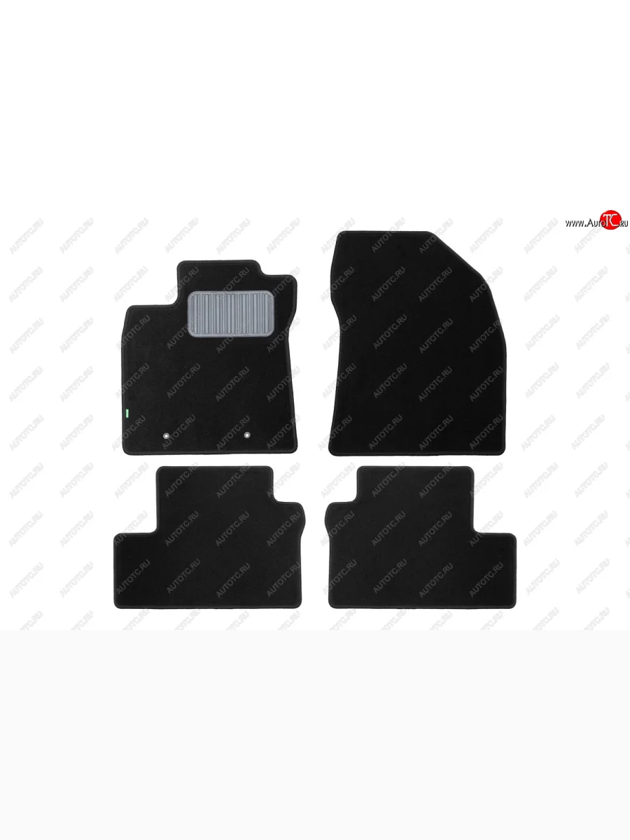 Комплект ковриков в салон (чёрные, текстиль) Klever Standard Toyota Avensis T270 седан дорестайлинг (2008-2011)  в Перми Пермском крае