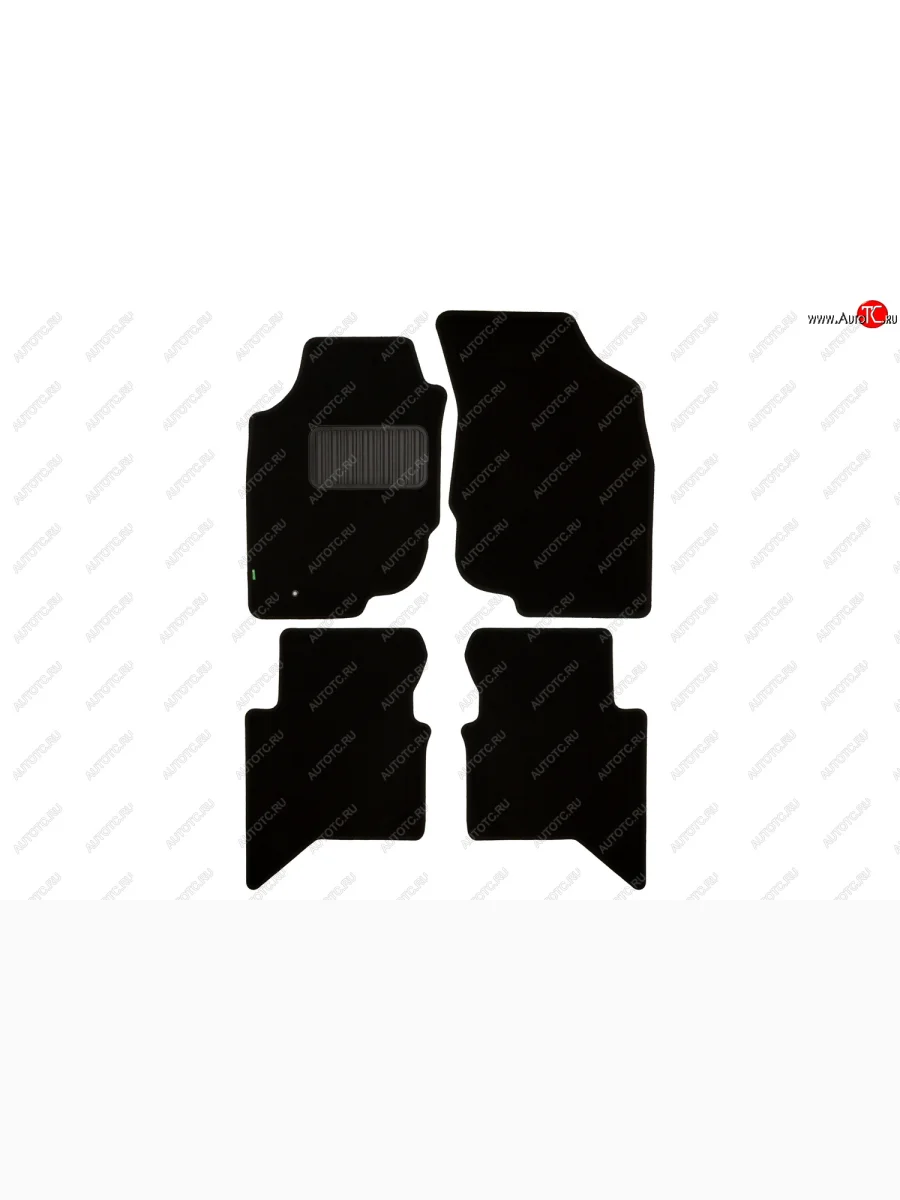 Комплект ковриков в салон (чёрные, текстиль) Klever Standard  Toyota Hilux (2011-2016) AN20,AN30  в Воронеже Воронежской области