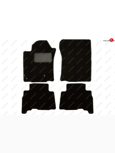 Комплект ковриков в салон (чёрные, текстиль) Klever Standard Toyota Land Cruiser Prado  J150 (2009-2013) дорестайлинг