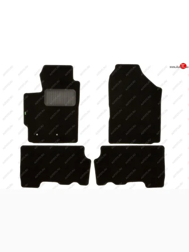 Комплект ковриков в салон (АКПП, чёрные, текстиль) Klever Standard Toyota Yaris  XP90 (2005-2010) дорестайлинг, хэтчбэк 3 дв., дорестайлинг, хэтчбэк 5 дв., рестайлинг, хэтчбэк 3 дв., рестайлинг, хэтчбэк 5 дв.