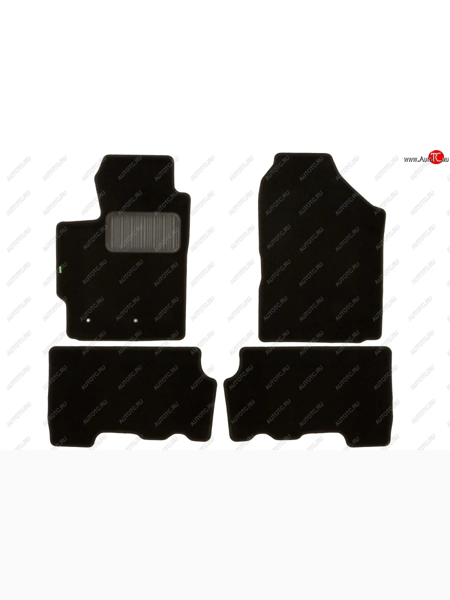 Комплект ковриков в салон (АКПП, чёрные, текстиль) Klever Standard  Toyota Yaris (2005-2010) XP90  в Керчи Республика Крым