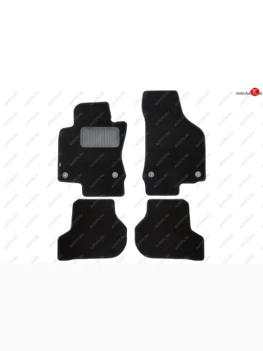 Комплект ковриков в салон (АКПП, чёрные, текстиль) Klever Standard Volkswagen Jetta  A5 (2005-2011) седан