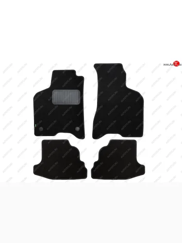 Комплект ковриков в салон (чёрные, текстиль) Klever Standard Volkswagen Lupo (1998-2005)
