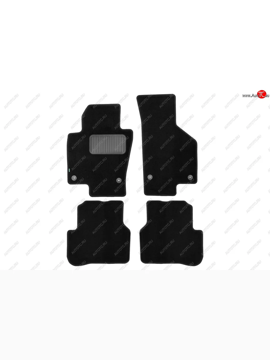 Комплект ковриков в салон (чёрные, текстиль) Klever Standard Volkswagen Passat CC дорестайлинг (2008-2012)  в Керчи Республика Крым