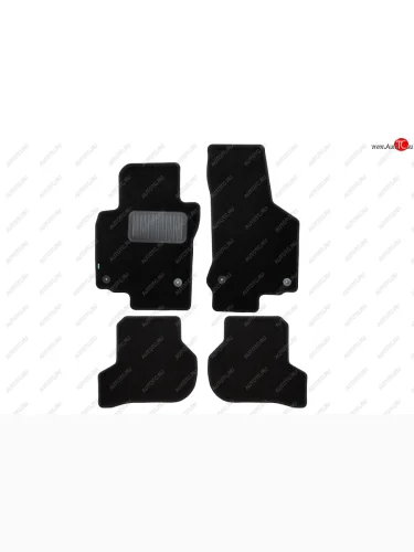 Комплект ковриков в салон (чёрные, текстиль) Klever Standard Volkswagen Scirocco дорестайлинг (2008-2014)