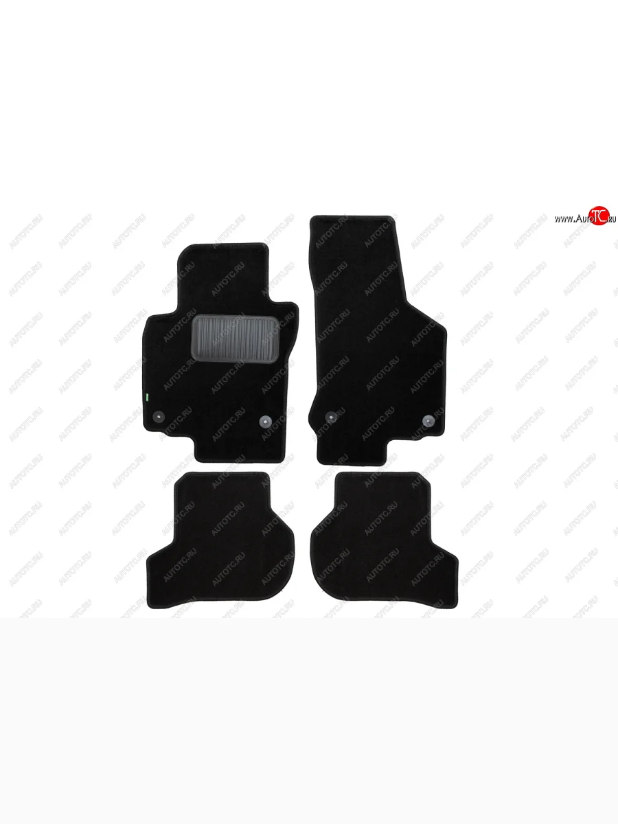 Комплект ковриков в салон (чёрные, текстиль) Klever Standard Volkswagen Scirocco дорестайлинг (2008-2014)  в Керчи Республика Крым