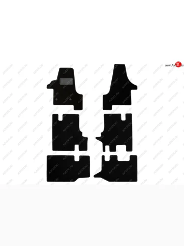 Комплект ковриков в салон (чёрные, текстиль) Klever Standard Volkswagen Transporter T5 дорестайлинг (2003-2009)