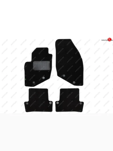 Комплект ковриков в салон (АКПП, чёрные, текстиль) Klever Standard Volvo S60 RS,RH седан дорестайлинг (2000-2004)