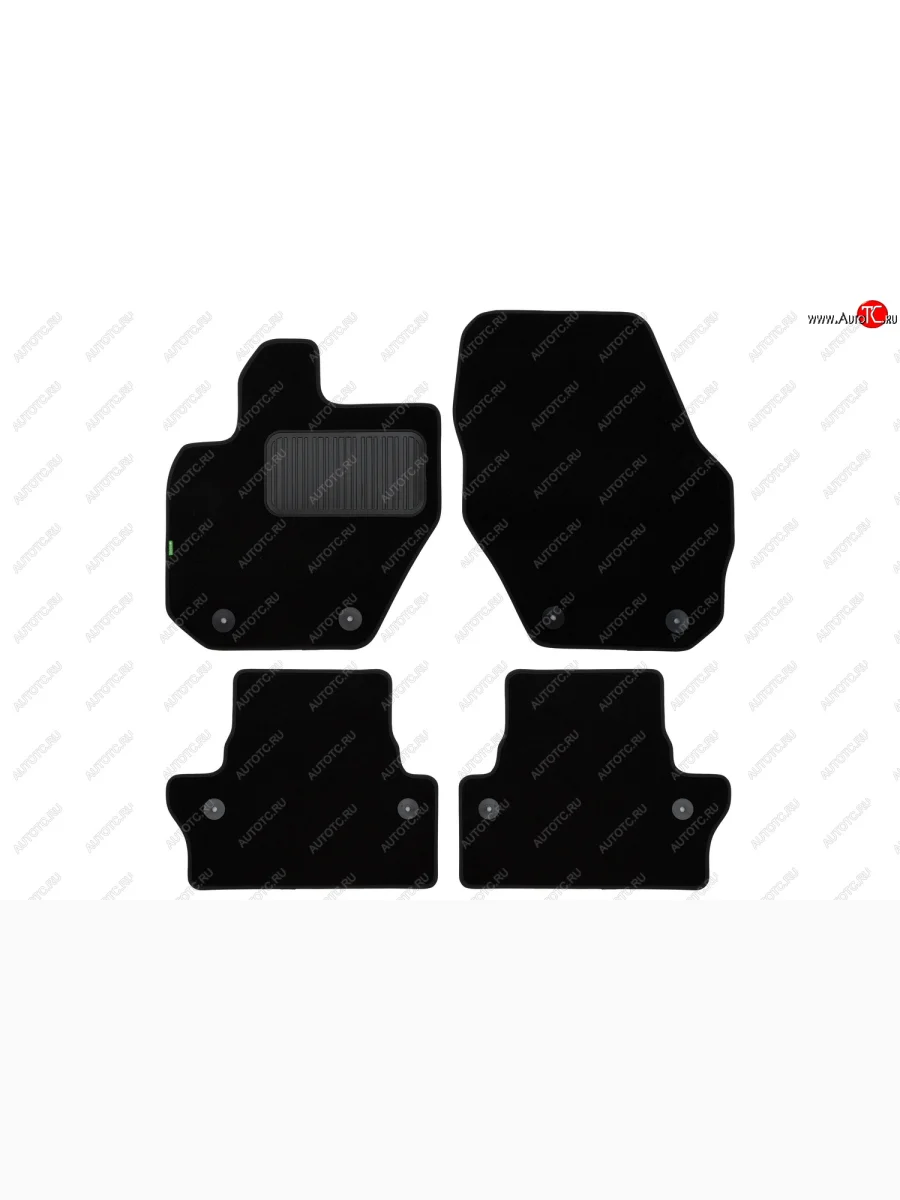 Комплект ковриков в салон (АКПП, чёрные, текстиль) Klever Standard Volvo XC60  дорестайлинг (2008-2013)  в Керчи Республика Крым