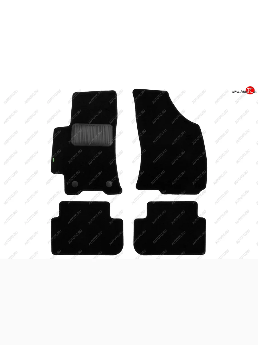 Комплект ковриков в салон (чёрные, текстиль) Klever Standard ЗАЗ Chance седан (2009-2017)  в Керчи Республика Крым