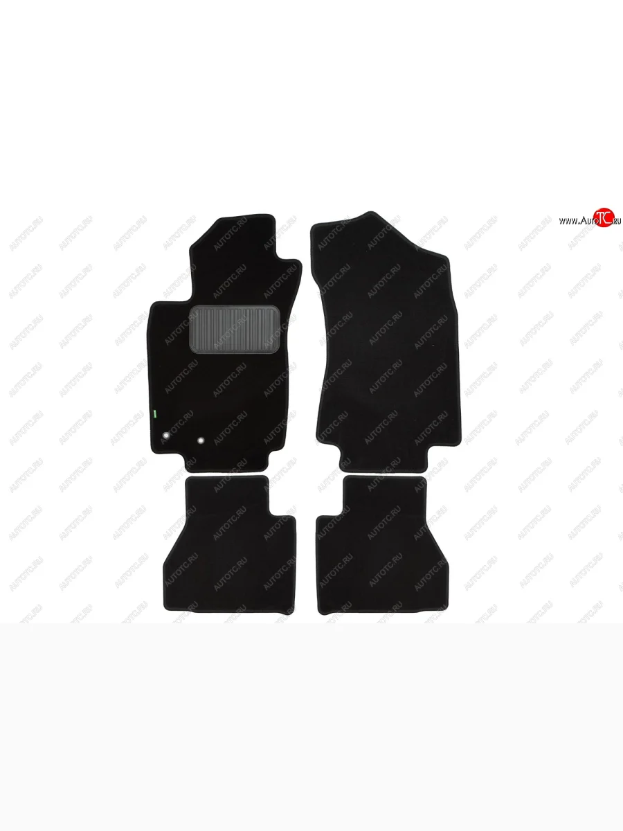 Комплект ковриков в салон (чёрные, текстиль) Klever Standard Dong Feng Rich 6 DoubleCab рестайлинг (2021-2025)  с доставкой в г. Керчь