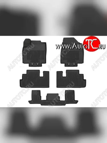 Комплект ковриков в салон (3 ряд раздельное сидение, резиновые) NISSAN Nissan Pathfinder R53 (2021-2025)