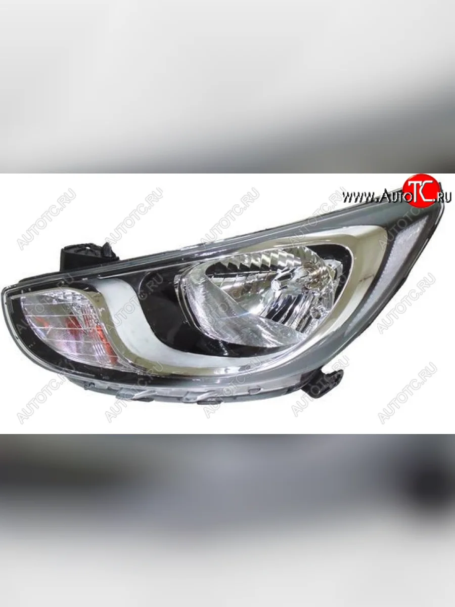 Фара левая передняя (под корректор) DEPO Hyundai Solaris RBr седан дорестайлинг (2010-2014)  в Керчи Республика Крым