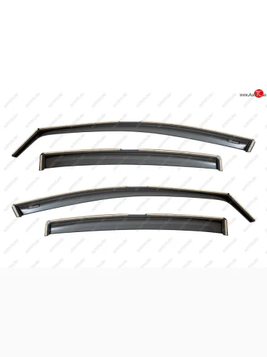 Дефлекторы окон Vinguru Hyundai Elantra  AD (2016-2020) дорестайлинг, рестайлинг