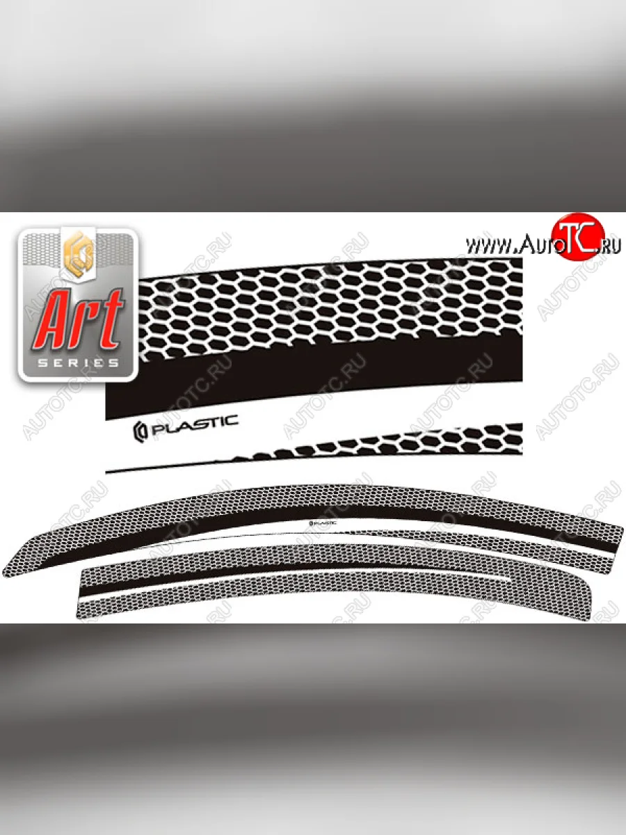 Ветровики дверей CA-Plastic Mazda 3/Axela BL дорестайлинг седан (2009-2011) (Серия Art графит)  в Самаре Самарской области