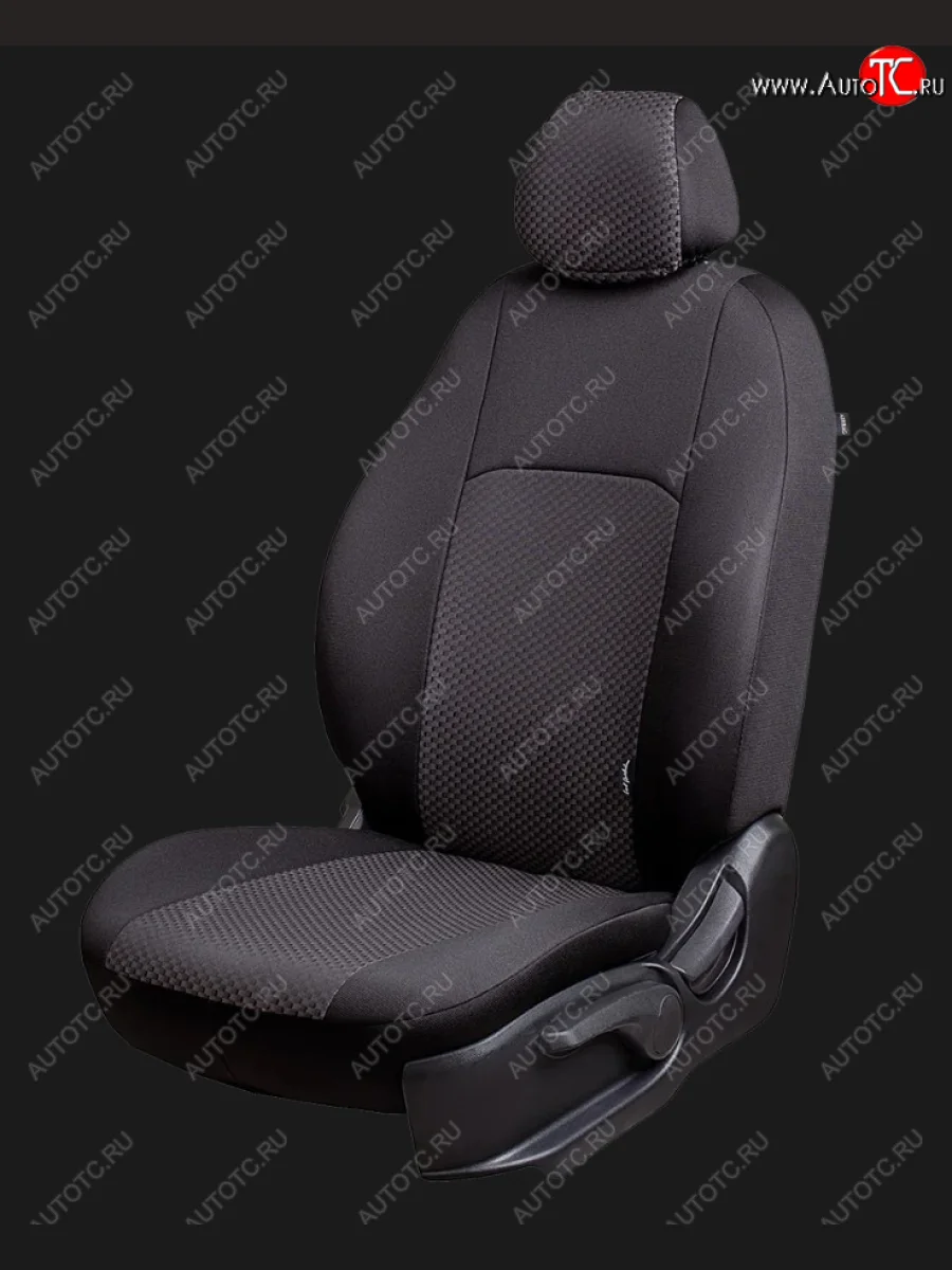 Чехлы сидений Lord Autofashion Дублин (жаккард, 60/40, 3Г-образ. подголовника) Ravon Nexia R3 (2016-2020) (Серый, стежок серый)  в Самаре Самарской области