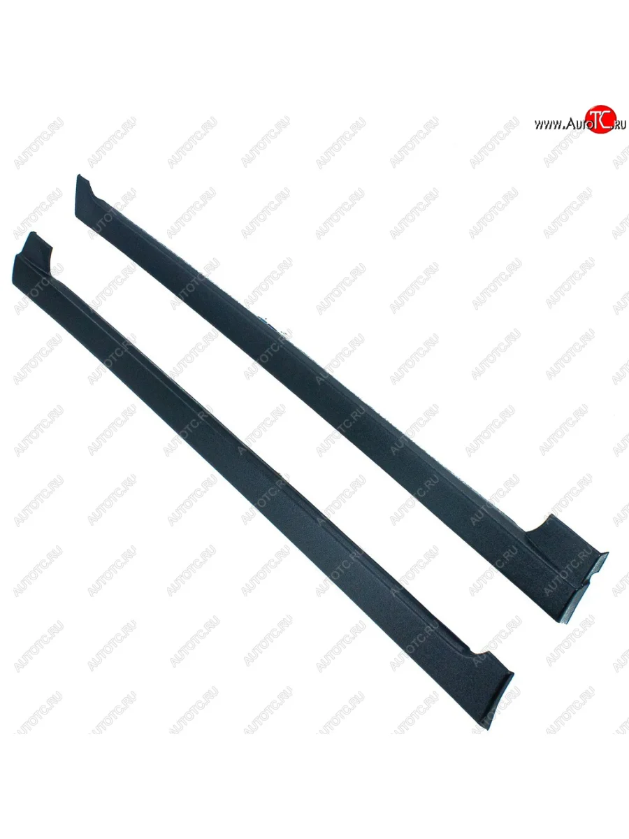 Пороги накладки (шагрень) Автостайл  Ford Focus (2004-2011) 2 (Поверхность текстурная)  с доставкой в г. Керчь