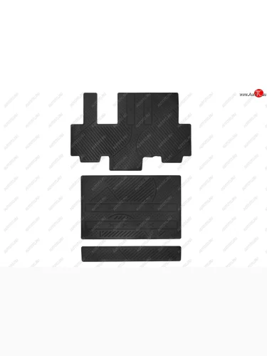 Коврики в салон (2-3 ряд сидений, длинная база, полиуретан) Element CITROEN SpaceTourer (2016-2022)