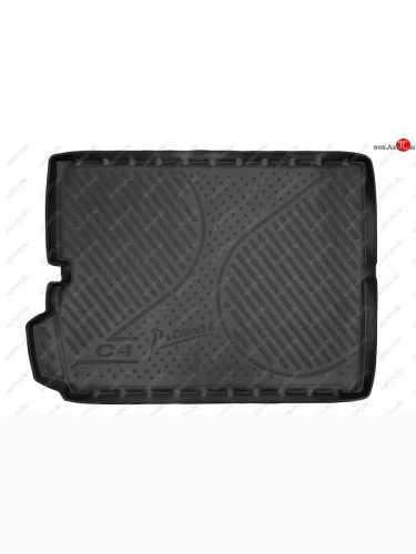 Коврик в багажник (полиуретан) CITROEN (черный) CITROEN C4 picasso 3D минивэн рестайлинг (2016-2018)
