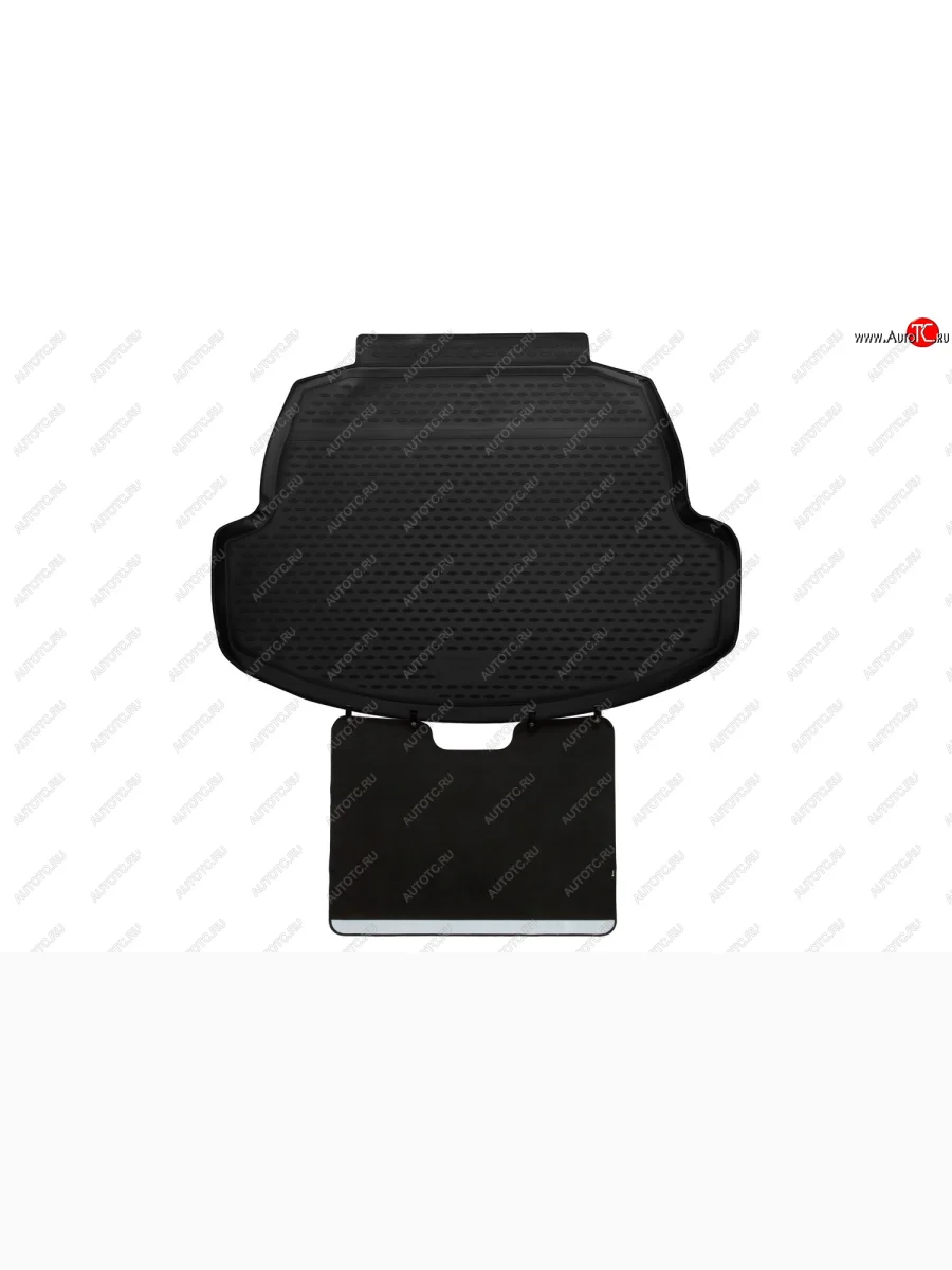 Коврик в багажник (с функцией защиты бампера Standard, полиуретан, чёрный) Element  Toyota Corolla (2018-2022) E210  в Перми Пермском крае