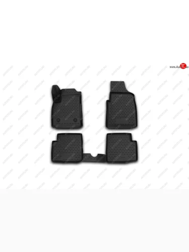 Комплект ковриков в салон Element 3D (полиуретан, чёрные) Ford Ka 2 (2008-2016)
