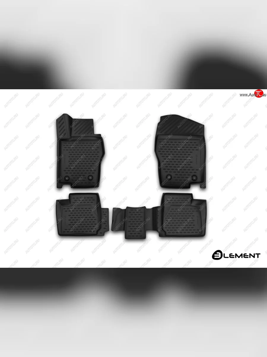 Комплект ковриков в салон Element 3D (полиуретан, чёрные)  Haval H8 (2015-2017)  в Самаре Самарской области
