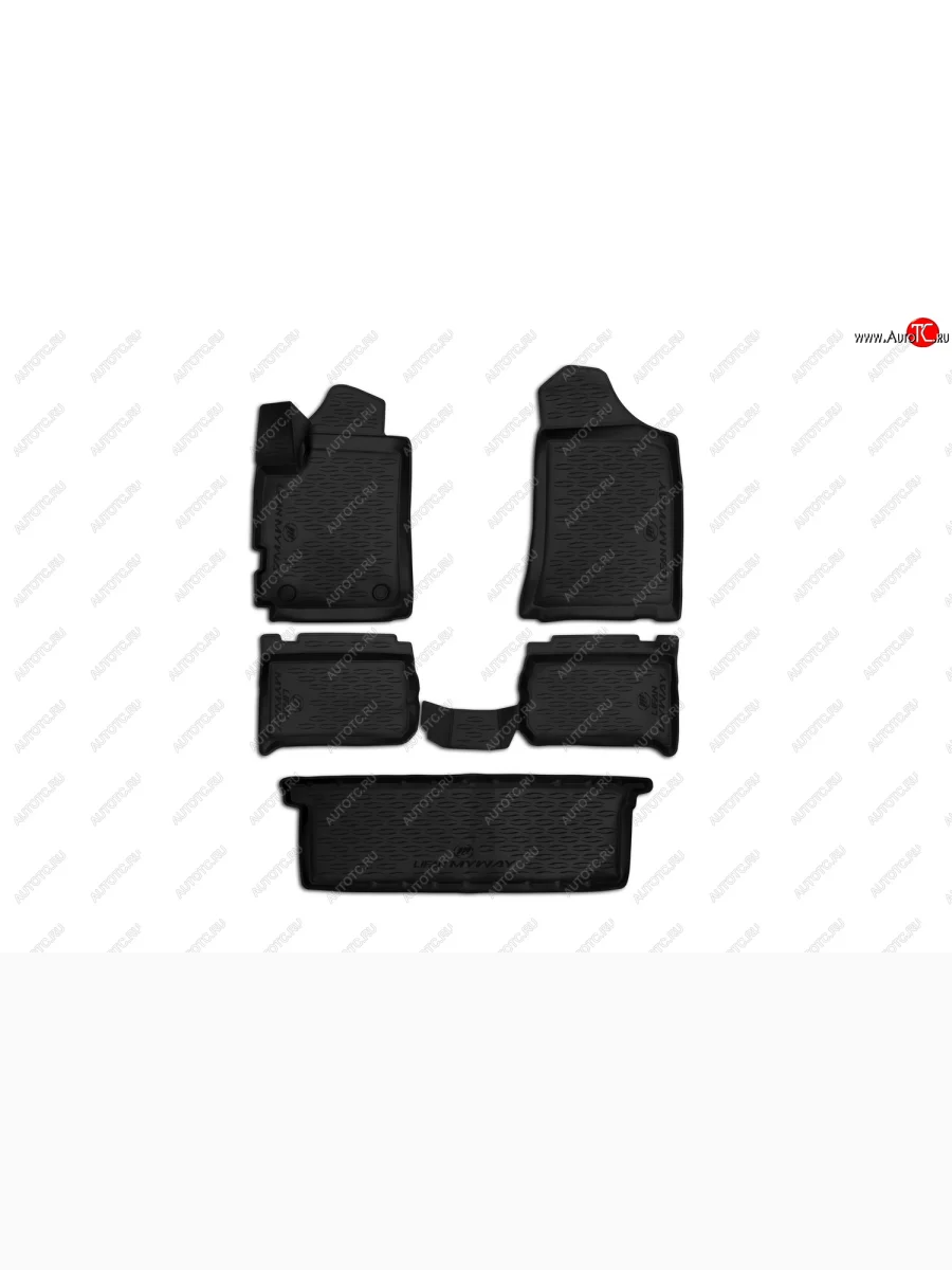 Комплект ковриков в салон LIFAN 3D (полиуретан, чёрные)  Lifan Myway (2016-2025)  в Керчи Республика Крым