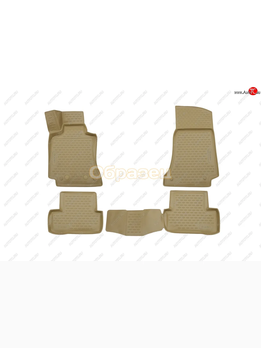 Комплект ковриков в салон Element 3D (полиуретан, бежевые) Renault Fluence дорестайлинг (2010-2012)  с доставкой в г. Пермь