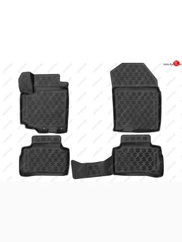 Комплект ковриков в салон SUZUKI 3D (полиуретан, чёрные) Suzuki Vitara  LY (2015-2025) дорестайлинг, рестайлинг