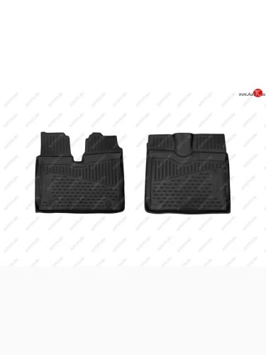 Комплект ковриков в салон Element 3D (полиуретан, чёрные) MAN TGX (2007-2025)