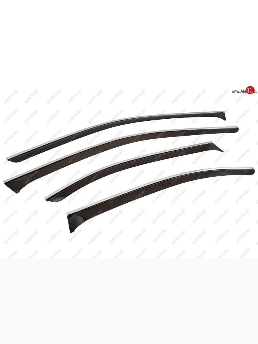 Дефлекторы окон с хромированым молдингом CHROMEX  BMW 5 серия (1995-2003) E39  в Воронеже Воронежской области