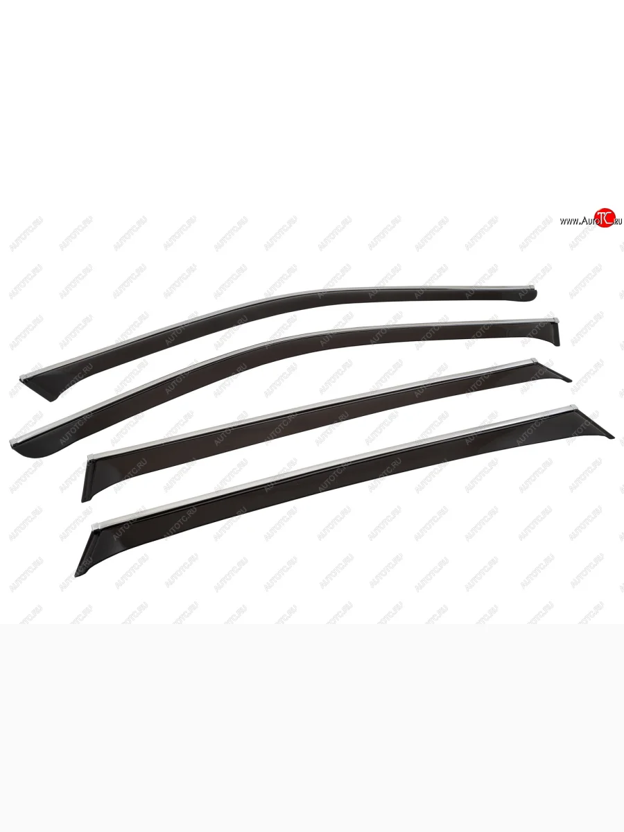 Дефлекторы окон c хромированым молдингом CHROMEX  BMW X5 (2006-2013) E70  в Перми Пермском крае