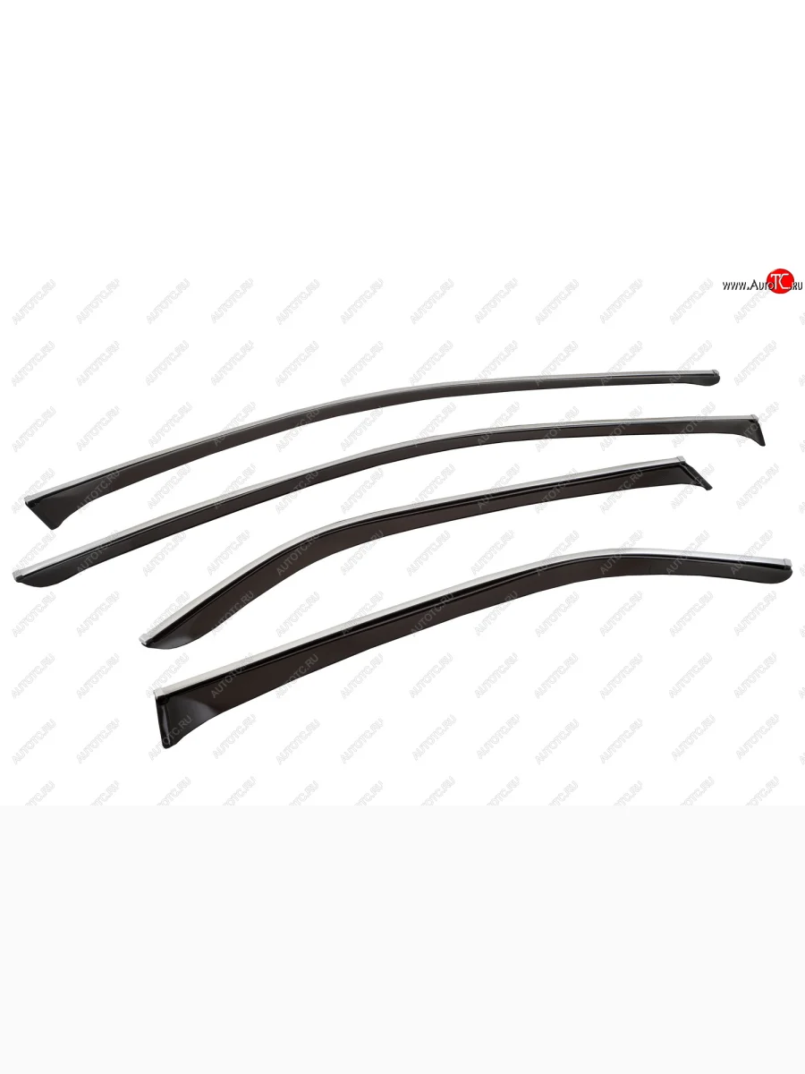 Дефлекторы окон c хромированым молдингом CHROMEX  Toyota Camry (2011-2018) XV50, XV55  в Керчи Республика Крым