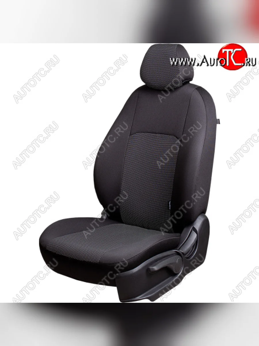 Чехлы сидений Lord Autofashion Дублин (жаккард, 60/40, раздельная задняя спинка, 3Г-образ. подголовника) Mitsubishi ASX 1-ый рестайлинг (2013-2016) (Чёрный, Ёж белый)  в Воронеже Воронежской области