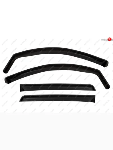 Дефлекторы окон (вставные под резинку) REIN RAM 1500  DT (2018-2024) CREW Cab