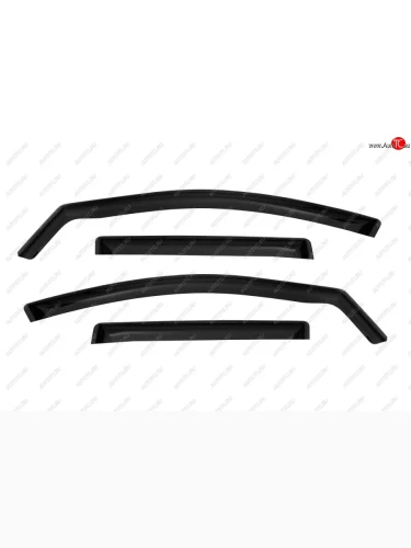 Дефлекторы окон (вставные под резинку) REIN GMC Sierra 1500  GMTT1 (2019-2022) Crew Cab дорестайлинг