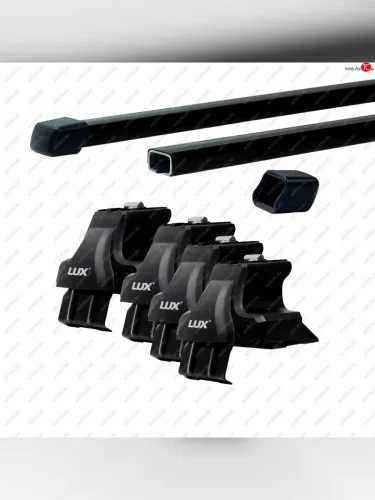 Универсальный багажник в сборе D-LUX 1 (с прямоугольными поперечинами LUX (длина 130 см))  
