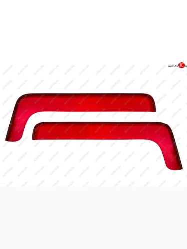 Дефлекторы окон (без логотипа MAN TGA, накладные, красные) REIN (Красные) MAN TGA (2000-2025)