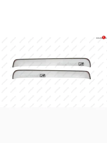 Дефлекторы окон (с логотипом MAN TGA, накладные, прямые, прозрачные) REIN MAN TGA (2000-2025)