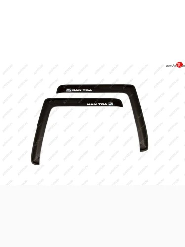 Дефлекторы окон (с логотипом MAN TGA, накладные, дымчатые) REIN (Дымчатые) MAN TGA (2000-2025)