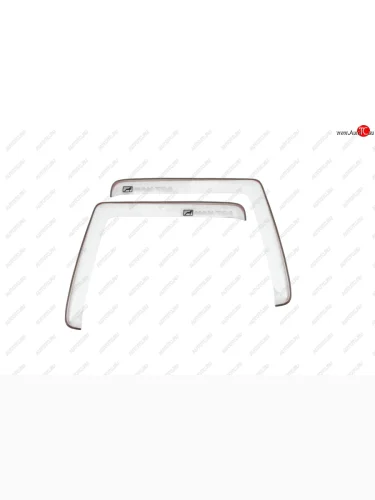 Дефлекторы окон (с логотипом MAN TGA, накладные, прозрачные) REIN (Прозрачные) MAN TGA (2000-2025)