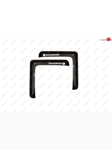 Дефлекторы окон (с логотипом SHACMAN, накладные, дымчатые) REIN SHACMAN F2000 (2013-2025)