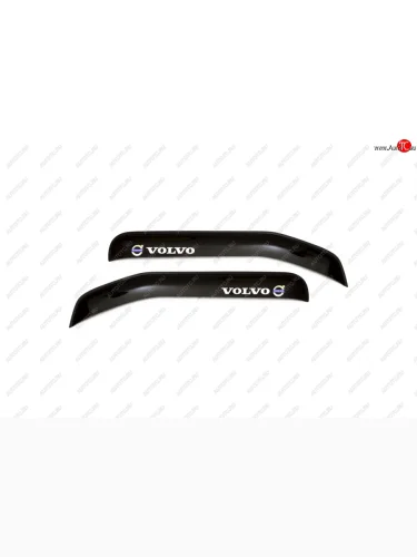 Дефлекторы окон (с логотипом VOLVO, накладные, дымчатые) REIN Volvo FH  13 (2013-2025)